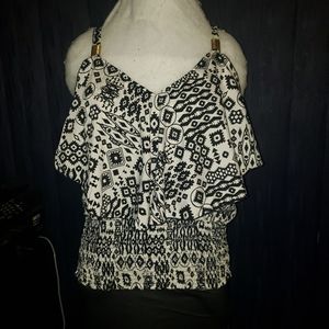 Plus size sleeveless blouse